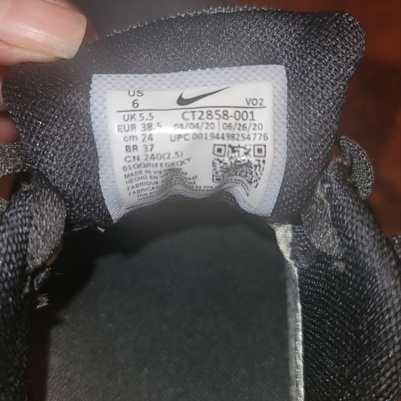 Nike Air Force 1 Gore-Tex All Black Anthracite Leather/Fabric CT2858-001 - Picture 6 of 15